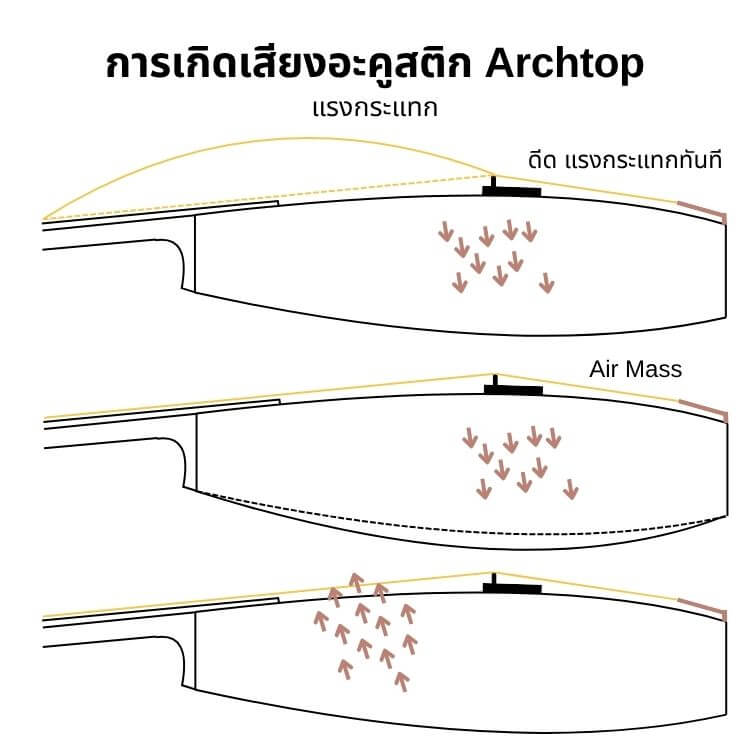 Archtop sound generate