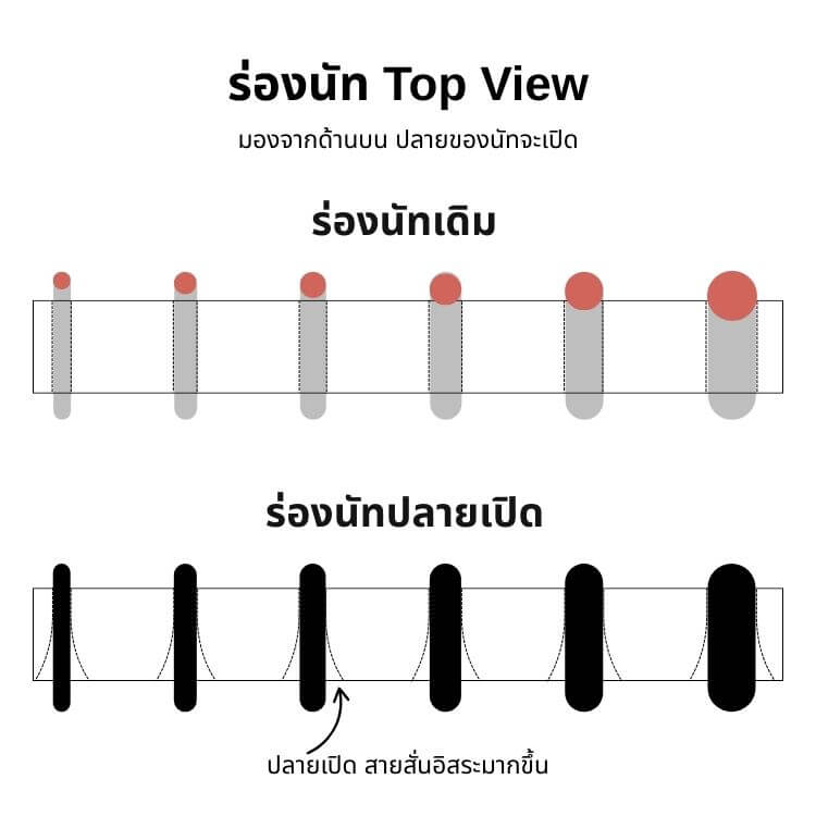 Nut Slot top view