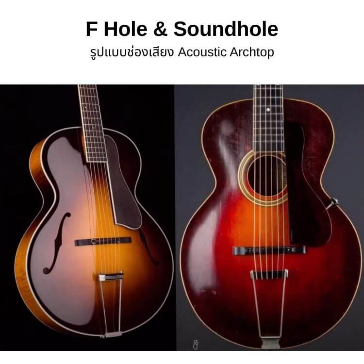 Archtop F hole